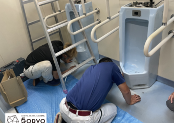 千葉県東金市 施設内・男子トイレ小便器の交換リフォーム